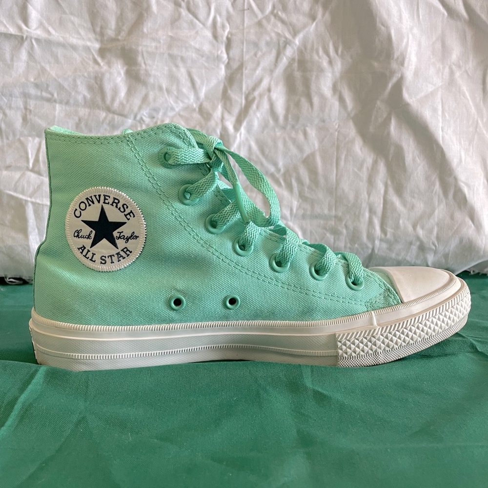 Mint Green Converse with Lunarlon - US Women 8 - Slightly Used